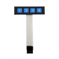 1x4 KEYPAD WITH MEMBRANE SWITCHES